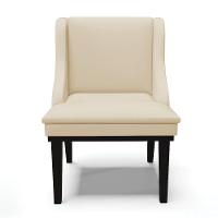 Cadeira De Jantar Liz Corino Base Fixa Madeira Preto Bege - 7