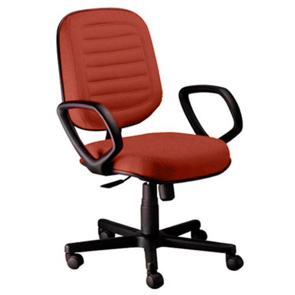 Cadeira Diretor Gomada Com Braços Linha Blenda Vermelho - 1