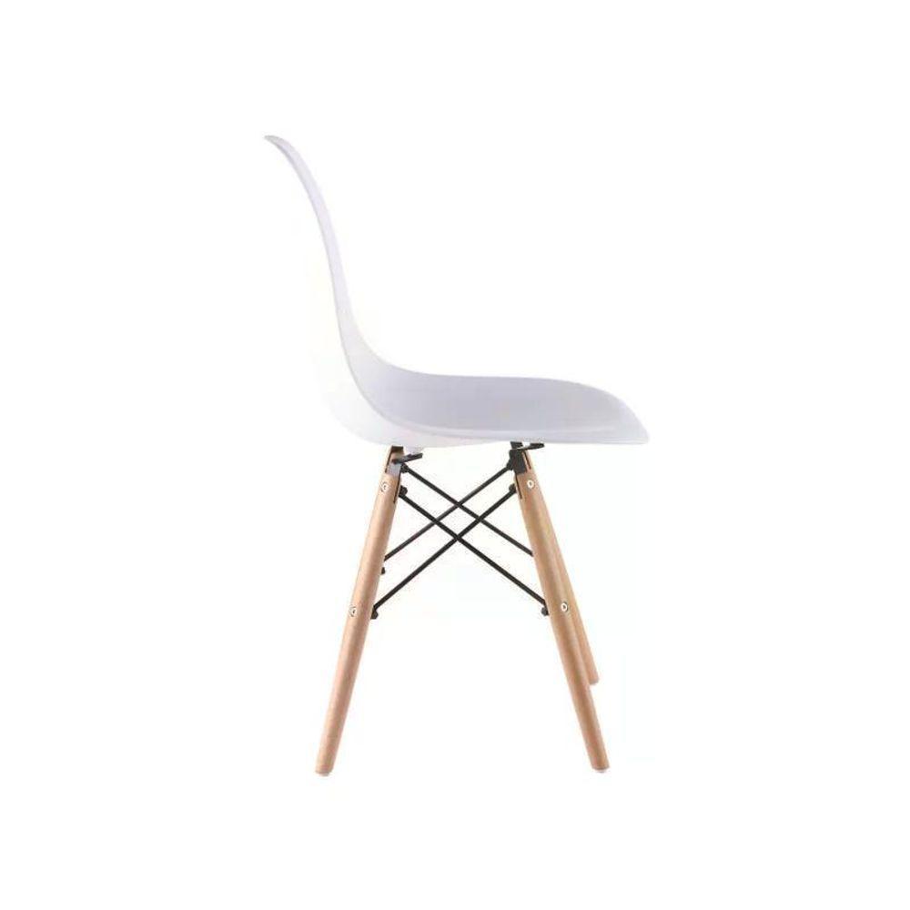Kit 04 Cadeira Charles Eames Eiffel - Branco Branco - 4