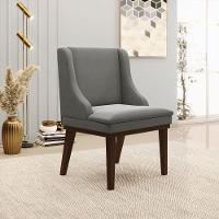 Kit 08 Cadeiras De Jantar Suede Grafite Base Fixa Madeira - 8