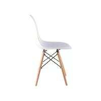 Kit 02 Cadeira Charles Eames Eiffel - Branco Branco - 7