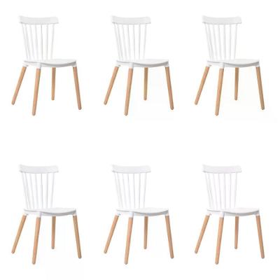 Kit 06 Cadeiras Paris - Branco Branco