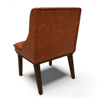 Kit 06 Cadeiras De Jantar Corano Nozes Base Madeira - 9