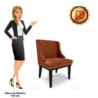 Kit 06 Cadeiras De Jantar Corano Nozes Base Madeira - 3