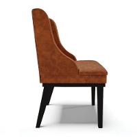 Kit 06 Cadeiras De Jantar Corano Nozes Base Madeira - 6