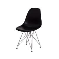 Kit 4 Cadeiras Eiffel Eames Preta Base Cromada - 8