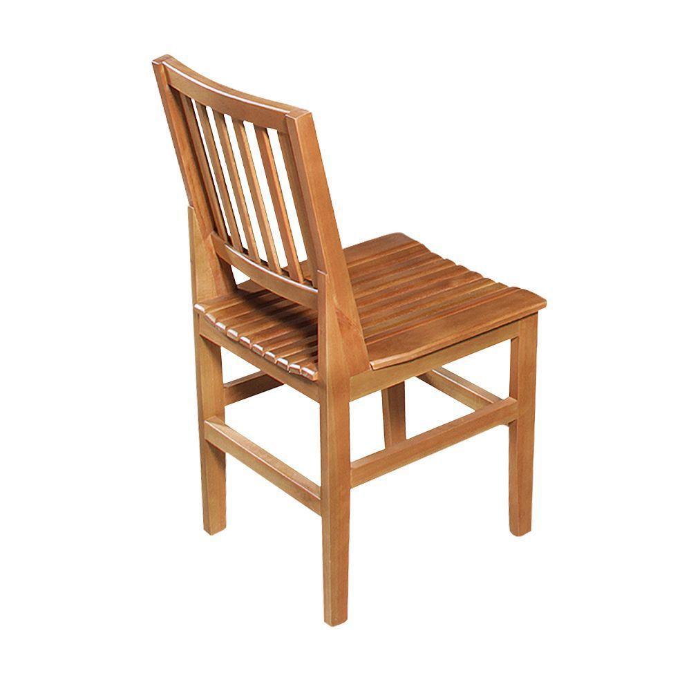 Kit 8 Cadeiras De Jantar Ripada Rústica Confort - Castanho - Marrom - 3