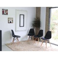 Kit Mesa Retrátil 120x75 Branca 4 Cadeiras Charles Eames - 3