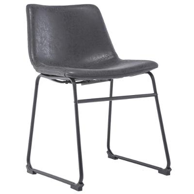 Cadeira Decorativa Fixa Maia Pu Preto