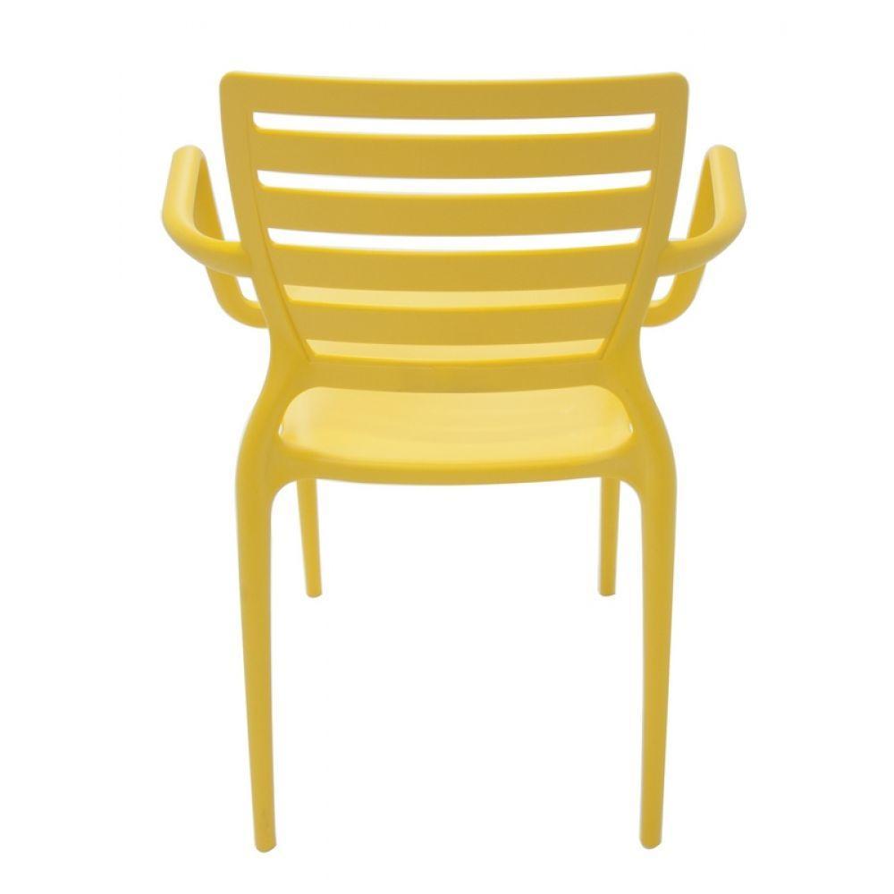 Cadeira Sofia com Braço Amarela Tramontina - 3
