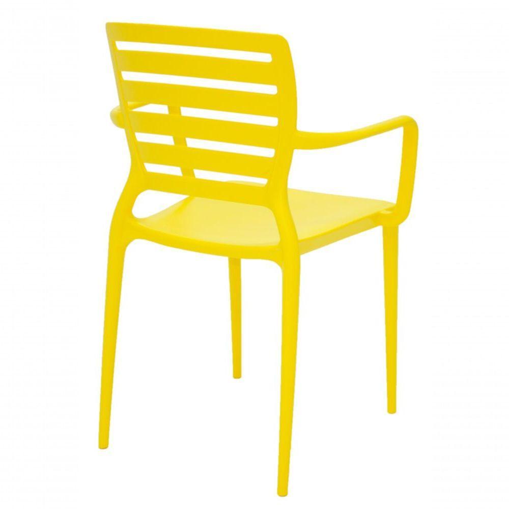 Cadeira Sofia com Braço Amarela Tramontina - 6