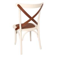 Cadeira de Madeira Espanha Assento em Rattan Laca Branca - 2