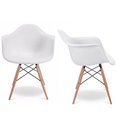 Kit 2 Cadeiras Melbourne Eiffel Charles Eames Branca Drossi