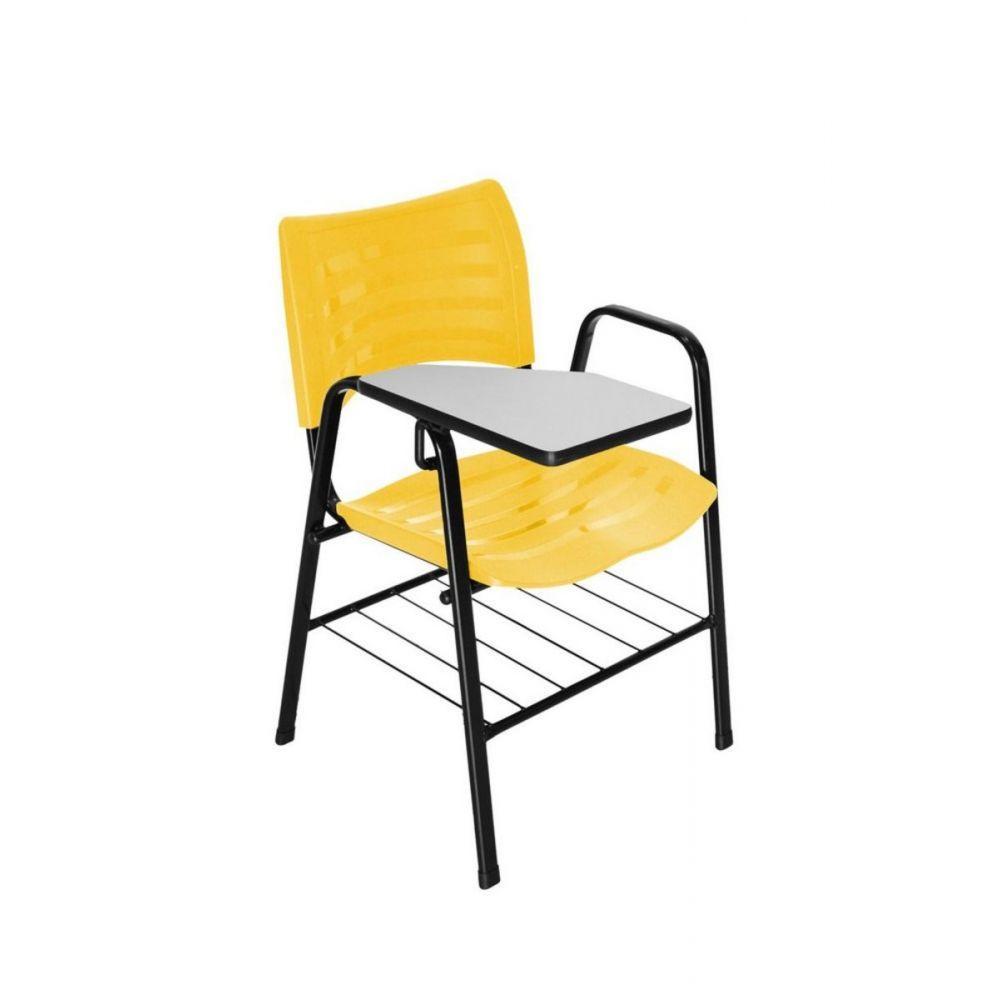 Cadeira Iso Braço Polipropileno Iso Universitária Amarelo - 2