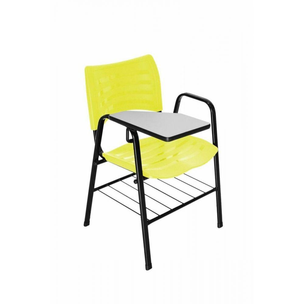 Cadeira Iso Braço Polipropileno Iso Universitária Amarelo - 2