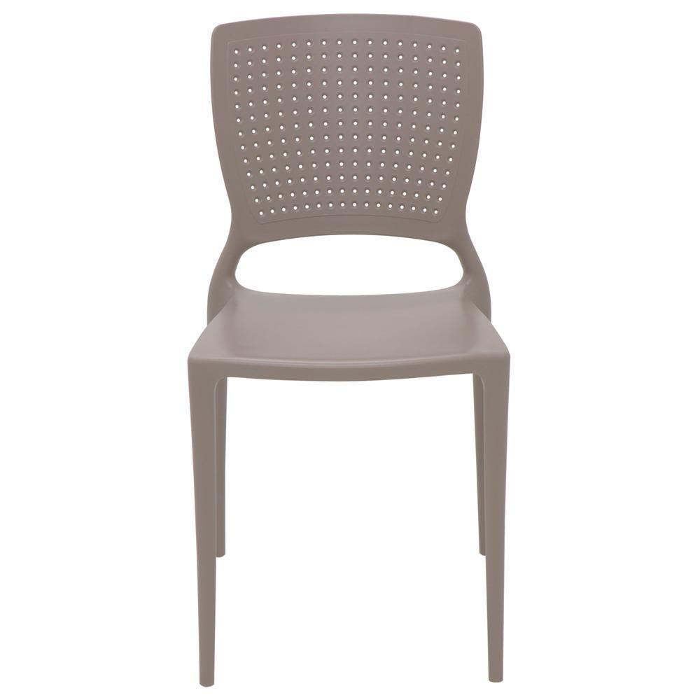 Cadeira Tramontina em Polipropileno e Fibra de Vidro Camurça - 7