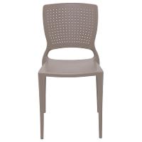 Cadeira Tramontina em Polipropileno e Fibra de Vidro Camurça