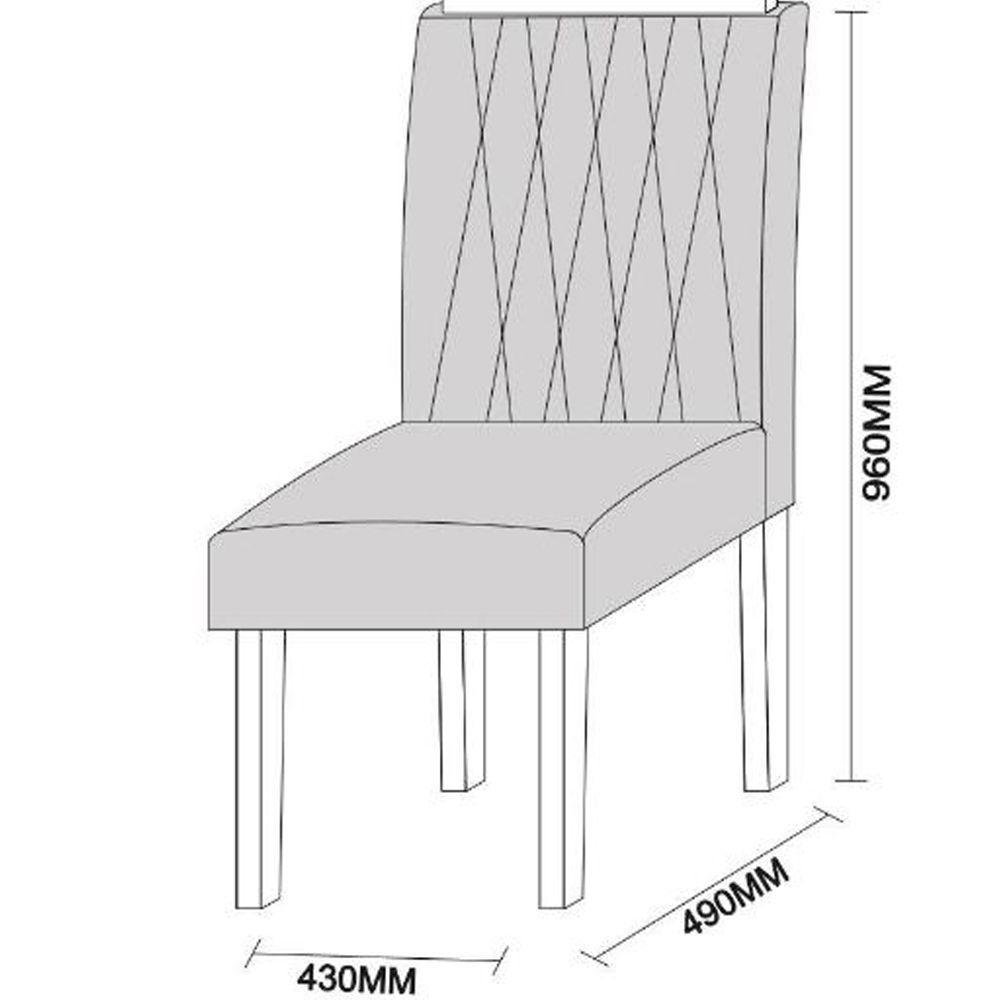 2 Cadeiras Sala De Jantar Ana Ype Preto Veludo Vl07 - 2