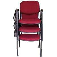 03 Cadeiras Universitárias Linha Hotel Auditório Vermelho - 5