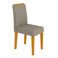 2 Cadeiras Sala De Jantar Ana Ype Marrom Claro Veludo Wd25 - 7