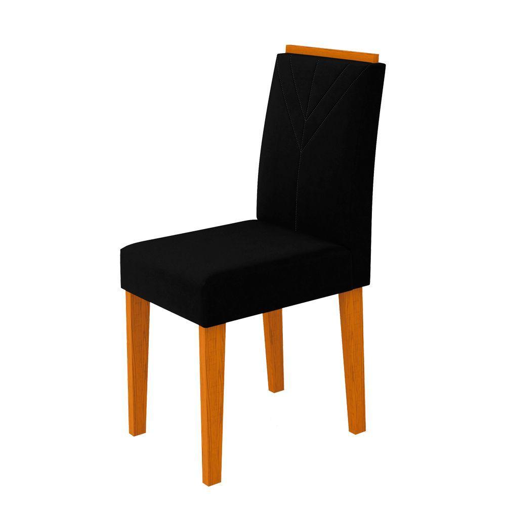 2 Cadeiras Sala De Jantar Amanda Ype Preto Vl07 - 3