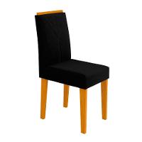 2 Cadeiras Sala De Jantar Amanda Ype Preto Vl07 - 6