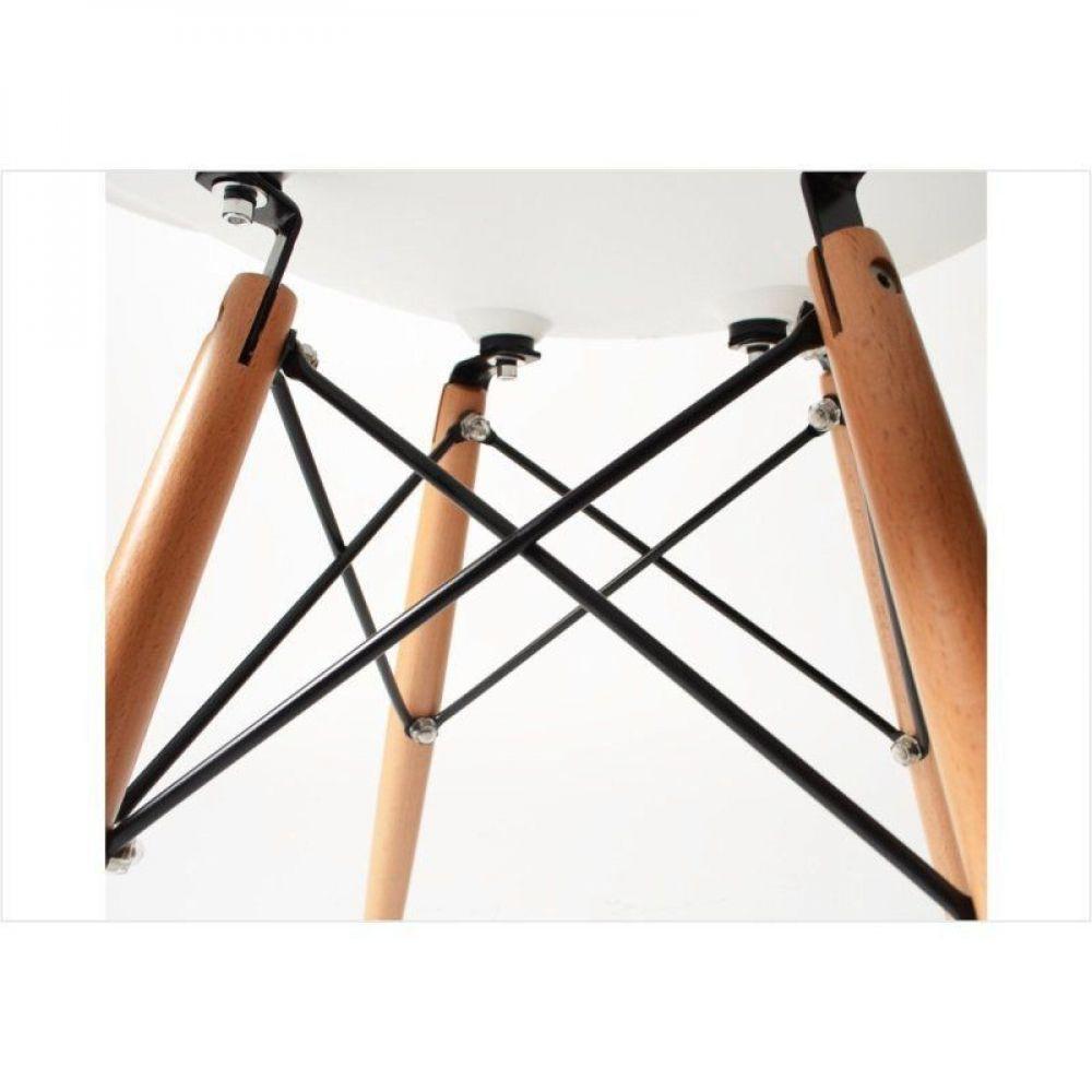 Cadeira Eiffel Charles Eames ABS Base de Madeira Dsw - 4