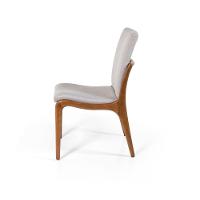 Conjunto 6 Cadeiras De Jantar Estofada Garbo Cinza Claro - 8