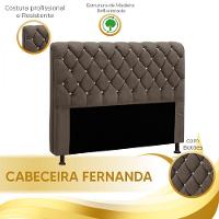 Cabeceira Fernanda 1,95 Para Cama Box King Size - Veludo Chocolate - 2