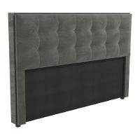 Cabeceira Estofada King 195cm Multimóveis Cr35164 Chumbo Chumbo - 1