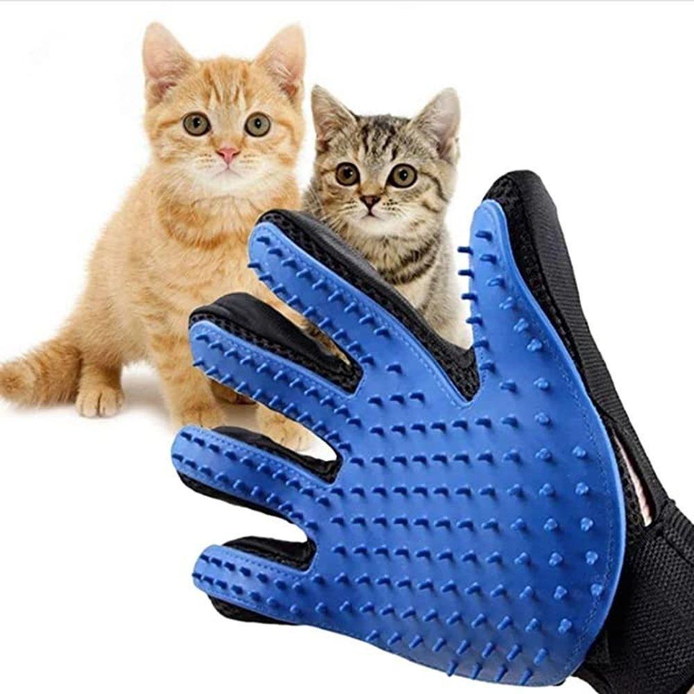 Luva Remove Tira Pelos Nano Magnética Caes Gatos Escova Pente - 2