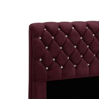 Cabeceira Fernanda 1,95 Para Cama Box King Size - Veludo Vinho - 2