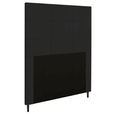 Cabeceira Luna Para Cama Box Solteiro 90cm Preto