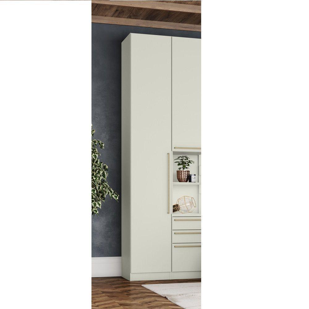 Guarda Roupa Modulado 01 Porta Predileto Henn Areia Hp - 1
