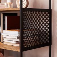 Estante Estilo Industrial 94 Cm Com Tela P1024 Preto Mell Pp Preto Mell - 2