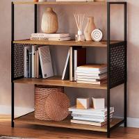 Estante Estilo Industrial 94 Cm Com Tela P1024 Preto Mell Pp Preto Mell - 5