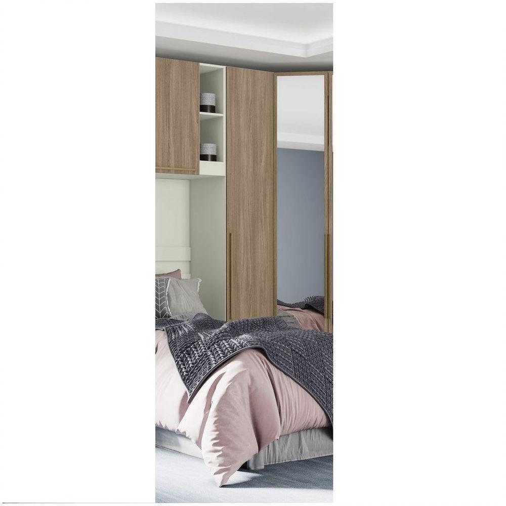 Guarda Roupa Modulado 01 Porta Predileto Henn Areia Hp Com Jequitibá - 2