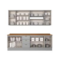 Cozinha Compacta Com Tampo 7 Peças Amy Casa 812 Cinza - 3