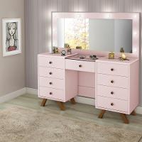 Penteadeira Camarim Com Espelho 00808900 Rose Lpa Rose - 3