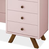 Penteadeira Camarim Com Espelho 00808900 Rose Lpa Rose