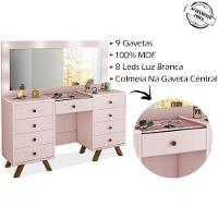 Penteadeira Camarim Com Espelho 00808900 Rose Lpa Rose - 7