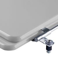 Assento Sanitário Azaléa Cinza Prata Para Vaso Celite - 3