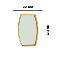 Espelho Com Moldura Dourada 20,5x38cm - 3