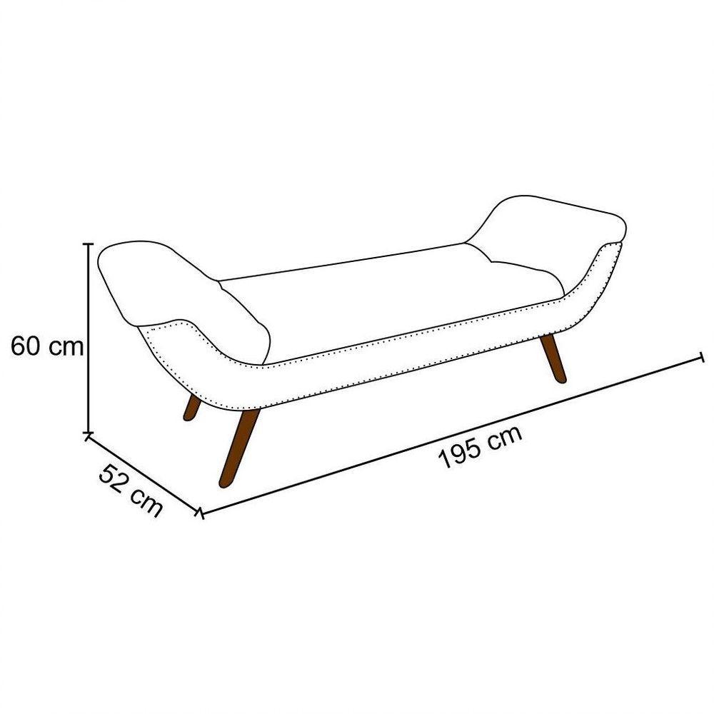 Cabeceira Cama Box Casal King 195cm Provença Com Calçadeira Vêneto P02 Linho Chumbo - 2