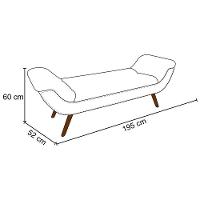 Cabeceira Cama Box Casal King 195cm Provença Com Calçadeira Vêneto P02 Linho Chumbo - 2