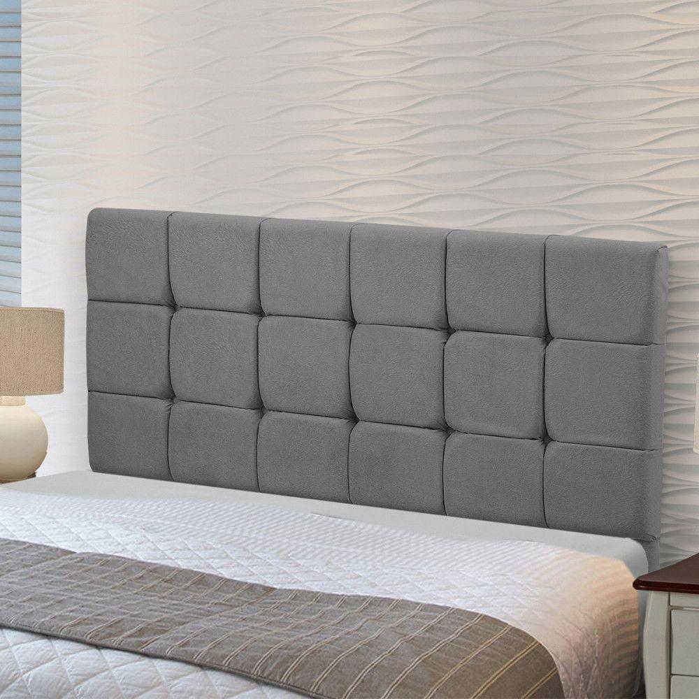 Cabeceira Julia 1,40 M Casal C- Design Moderno Veludo Speciale Home Chumbo - 3