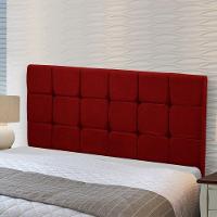 Cabeceira Julia 1,40 M Casal C- Design Moderno Veludo Speciale Home Vermelho - 2
