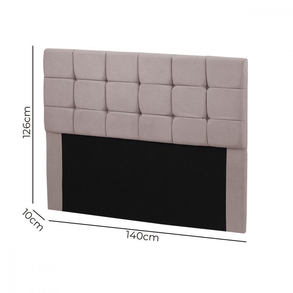 Cabeceira Julia 1,40 M Casal C- Design Moderno Veludo Speciale Home Rose - 2