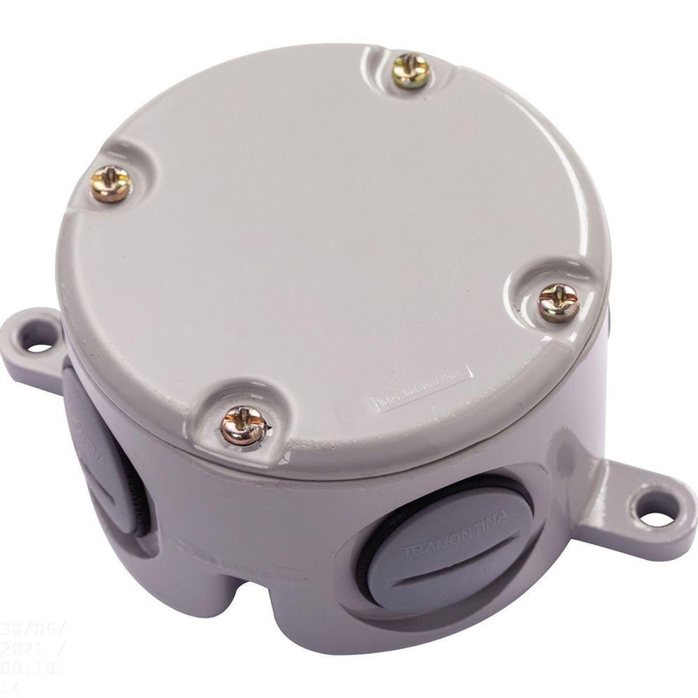 Caixa De Ligação 3/4" Tramontina Em Alumínio Com Tampa E Com Pintura Tramontina - 1