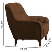 Poltrona Decorativa Pes Madeira Pietra Sl 942 Moll Sl 942 - 6